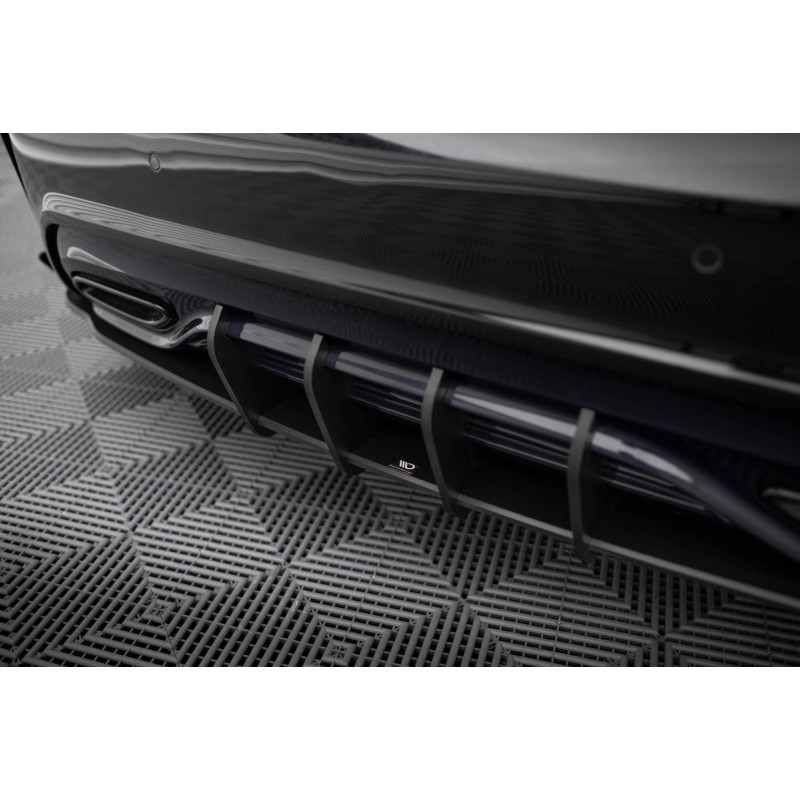Street Pro Rear Side Splitters + Flaps Mercedes-Benz A AMG-Line W176 Facelift a 524,71 € uniw-MEA176FAMGLINECNC-RS1B+RSF1G*18975 chez CAROU TUNING