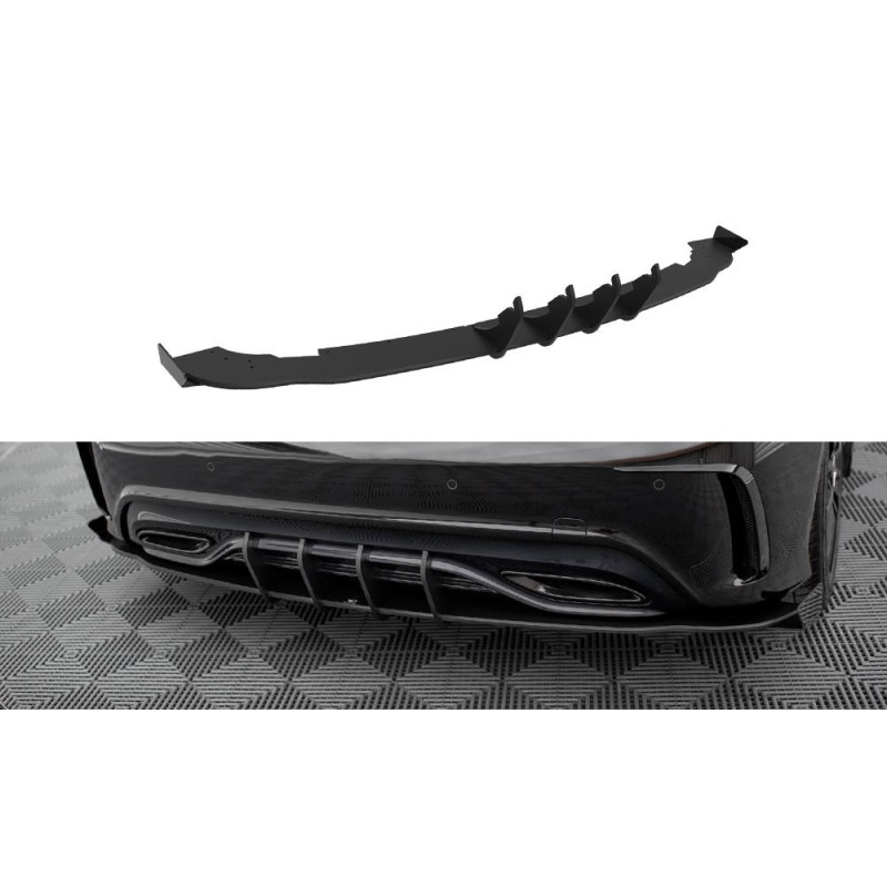 Street Pro Rear Side Splitters + Flaps Mercedes-Benz A AMG-Line W176 Facelift a 609,34 € uniw-MEA176FAMGLINECNC-RS1B+BRBI+RSF1G*18976 chez CAROU TUNING