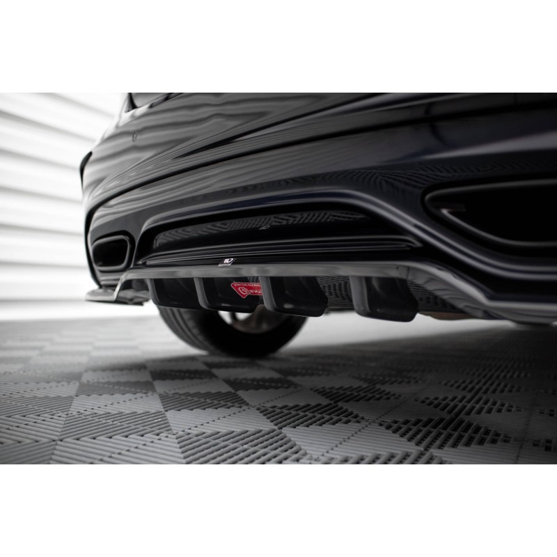 Rear Splitter (with vertical bars) Mercedes-Benz A AMG-Line W176 Facelif a 526,82 € uniw-ME-A-176F-AMGLINE-RD1G+RD2G*18988 chez CAROU TUNING