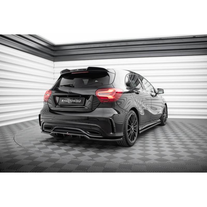 Rear Splitter (with vertical bars) Mercedes-Benz A AMG-Line W176 Facelif a 526,82 € uniw-ME-A-176F-AMGLINE-RD1G+RD2G*18988 chez CAROU TUNING
