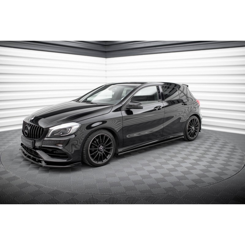 Side Skirts Diffusers Mercedes-Benz A AMG-Line W176 Facelif a 421,03 € uniw-ME-A-176F-AMGLINE-SD1G*18989 chez CAROU TUNING