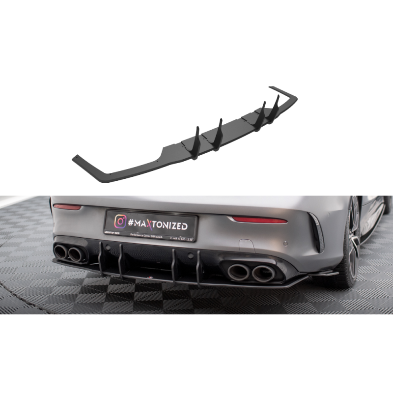 Street Pro Rear Diffuser Mercedes-AMG C43 Coupe C205 Facelift a 442,19 € uniw-MEC205F43CCNC-RS1B+BRBI*19024 chez CAROU TUNING