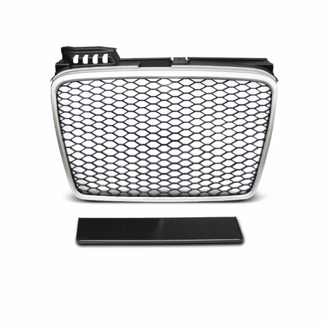 Grille Sport Argent Avant pour Audi A4 B7 04/11 à 03/08 a 215,50 € GRAU23 chez CAROU TUNING
