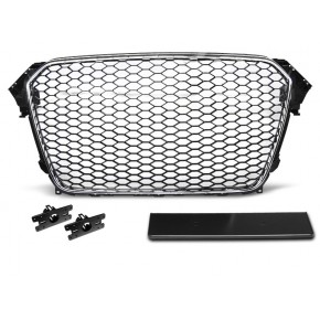 GRILLE SPORT CHROME NOIR s'adapte à AUDI A4 (B8) 11.11-15 a 251,75 € GRAU43 chez CAROU TUNING
