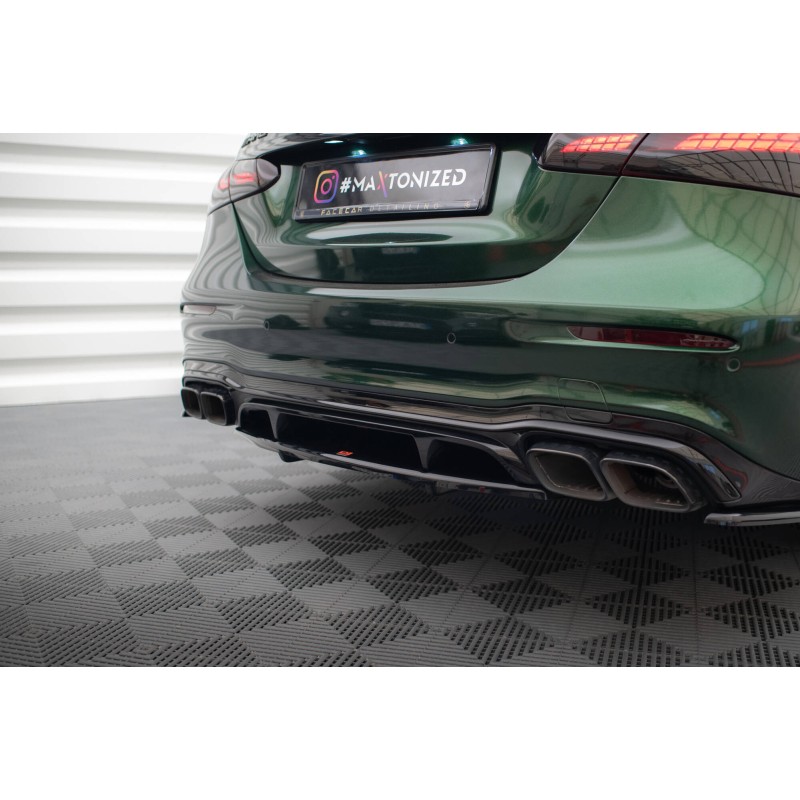 Rear Splitter (with vertical bars) Mercedes-AMG E63 W213 Facelift a 376,60 € uniw-ME-E-213F-63-RD1G+RD2G*19126 chez CAROU TUNING