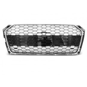 Grille Sport Chrome Noir Brillant Avant pour Audi A5 2016-2019 a 294,31 € GRAU78 chez CAROU TUNING