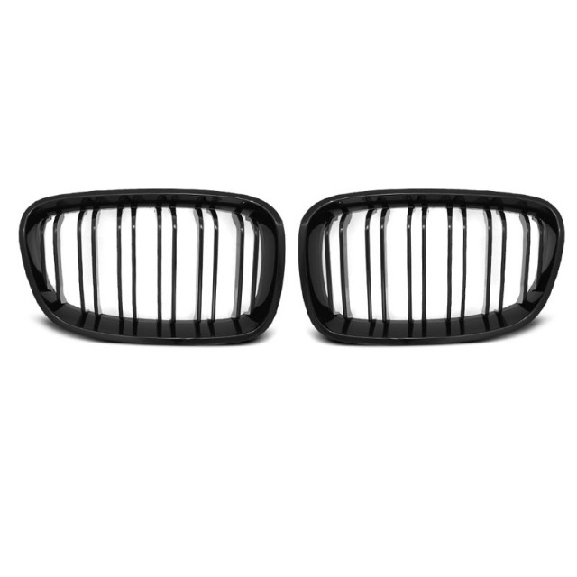 Grille Noire Brillante Double Barre Avant pour BMW F20 F21 2011-2014 a 125,29 € GRBM92 chez CAROU TUNING