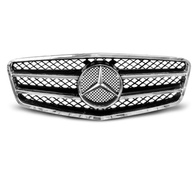 Grille Sport Noire Chrome Avant pour Mercedes W212 2009-2013 a 273,25 € GRME24 chez CAROU TUNING