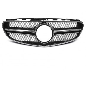 Grille Sport Avant Noire Chrome pour Mercedes W212 2013-2016 a 381,51 € GRME25 chez CAROU TUNING