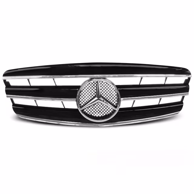 Grille Sport Noire Chrome Avant pour Mercedes W221 2005-2009 a 255,20 € GRME31 chez CAROU TUNING