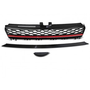 Grille Sport Avant Noire Rouge pour VW Golf 7 2013-2017 a 169,80 € GRVW11 chez CAROU TUNING