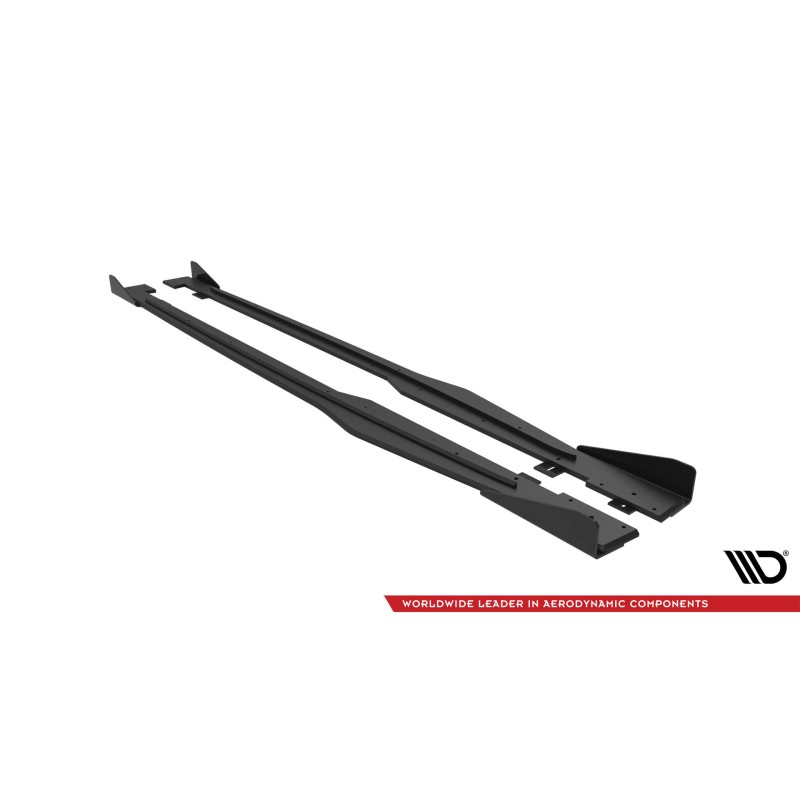 Street Pro Side Skirts Diffusers + Flaps Audi TT S / S-Line 8S a 567,02 € uniw-AUTT3SLINECNC-SD1BRB+SF1G*19494 chez CAROU TUNING