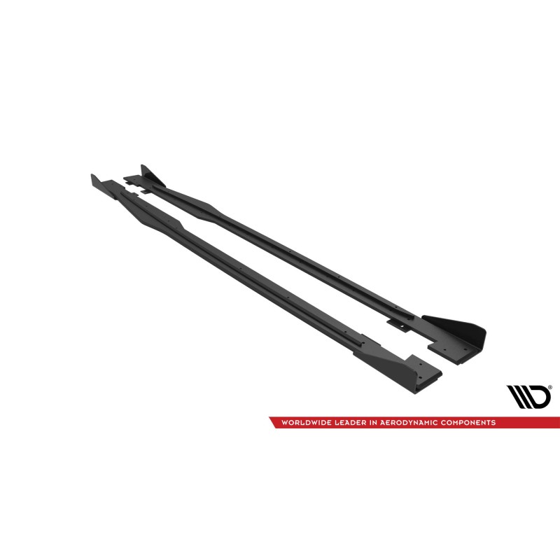 Street Pro Side Skirts Diffusers + Flaps Audi TT S / S-Line 8S a 567,02 € uniw-AUTT3SLINECNC-SD1BRB+SF1G*19494 chez CAROU TUNING