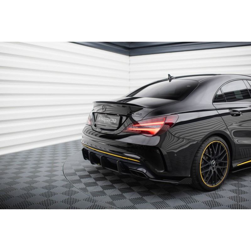 Street Pro Rear Diffuser Mercedes-AMG CLA 45 C117 Facelift a 442,19 € uniw-MECLA117AMGAEROCNC-RS1B+BRBI*19516 chez CAROU TUNING