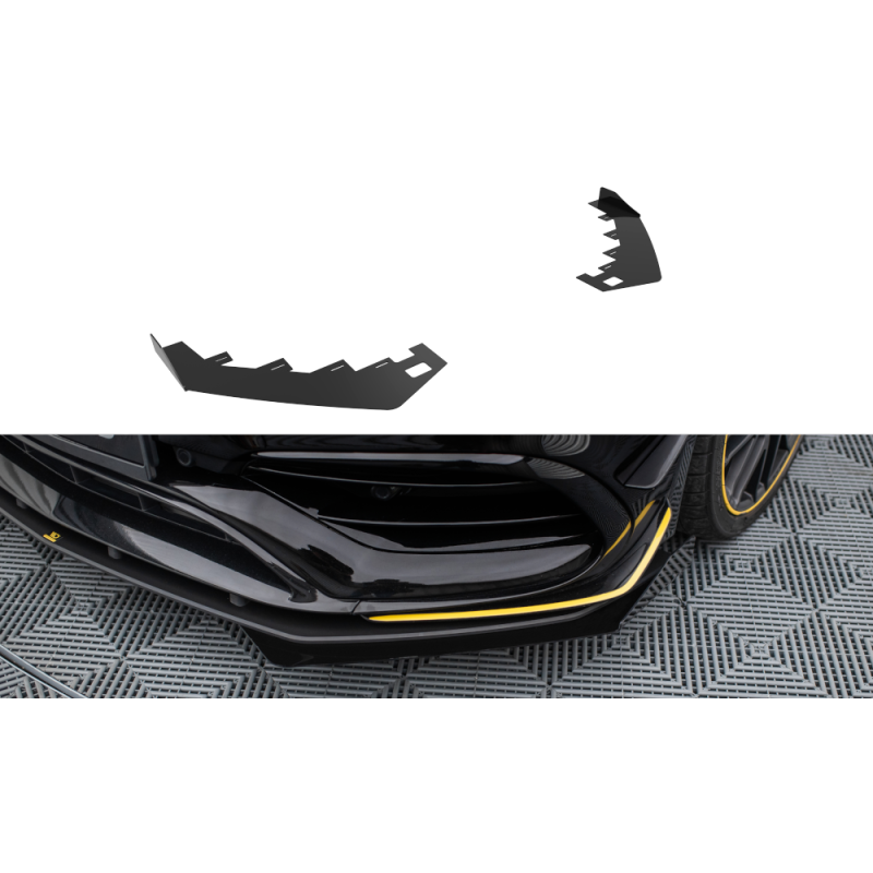 Front Flaps Mercedes-AMG CLA 45 Aero C117 Facelift a 124,83 € uniw-MECLA117AMGAEROCNC-FSF1G*19531 chez CAROU TUNING