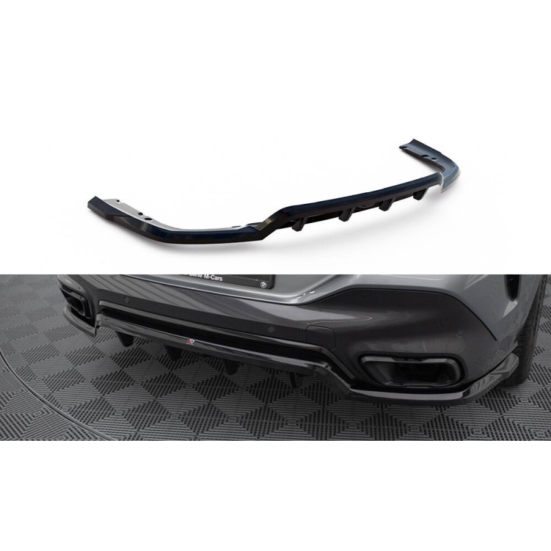 Rear Splitter (with vertical bars) V.1 BMW X6 M-Pack G06 Facelift a 452,77 € uniw-BM-X6-G06F-MPACK-RD1G+RD3G*19679 chez CAROU TUNING