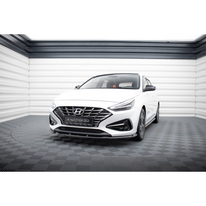 Front Splitter V.1 Hyundai I30 Mk3 Facelift a 421,03 € uniw-HY-I30-3F-FD1G*19683 chez CAROU TUNING