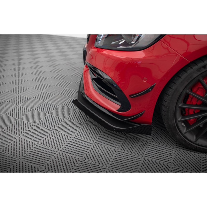 Street Pro Front Splitter + Flaps Mercedes-Benz A 45 AMG Aero W176 Facelift a 482,39 € uniw-MEA176FAEROCNC-FD1B+FSF1G*19860 chez CAROU TUNING