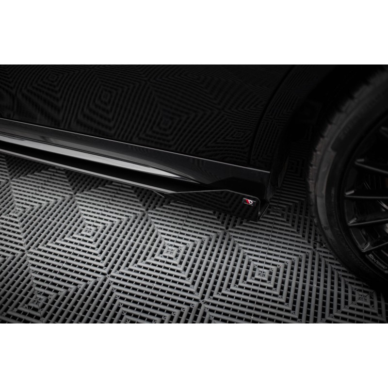 Street Pro Side Skirts Diffusers + Flaps Mercedes-AMG A35 W177 Facelift a 567,02 € uniw-MEA177F35CNC-SD1BRB+SF1G*19923 chez CAROU TUNING