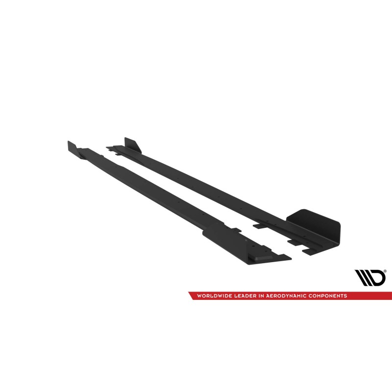 Street Pro Side Skirts Diffusers + Flaps Mercedes-AMG A35 W177 Facelift a 567,02 € uniw-MEA177F35CNC-SD1BRB+SF1G*19923 chez CAROU TUNING