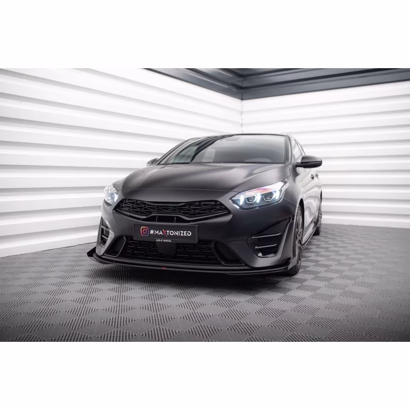 Street Pro Front Splitter + Flaps Kia Proceed GT Mk3 Facelift / Ceed GT / GT - Line Mk1 Facelift a 567,02 € uniw-KICE3FPROGTCNC-FD1BRB+FSF1G*20014 chez CAROU TUNING