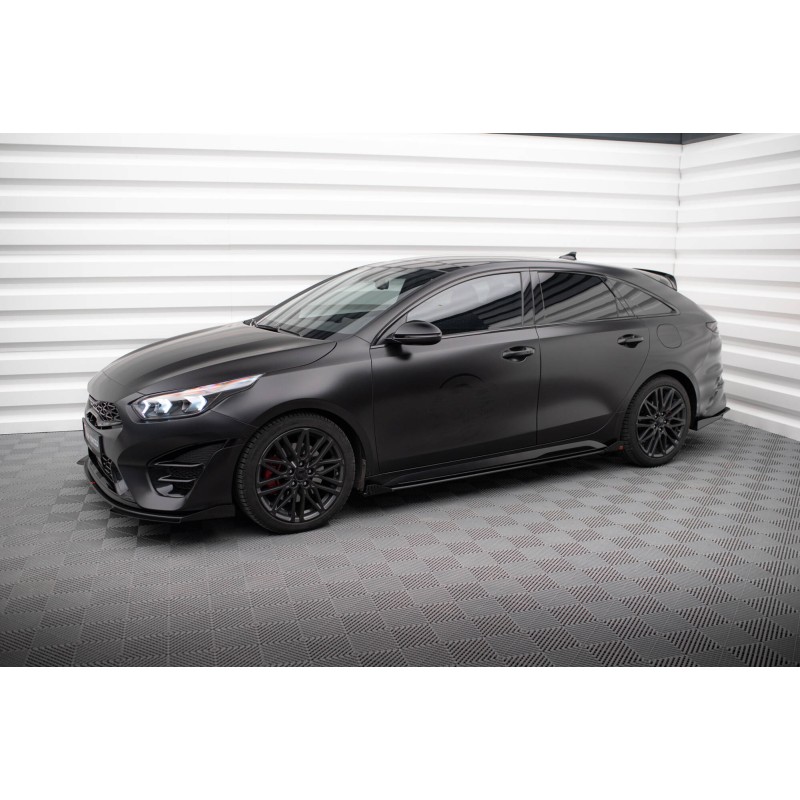 Street Pro Side Skirts Diffusers + Flaps Kia Proceed GT / GT-Line Mk1 Facelift / Ceed GT Mk3 Facelift a 567,02 € uniw-KICE3FPROGTCNC-SD1BRB+SF1G*20030 chez CAROU TUNING