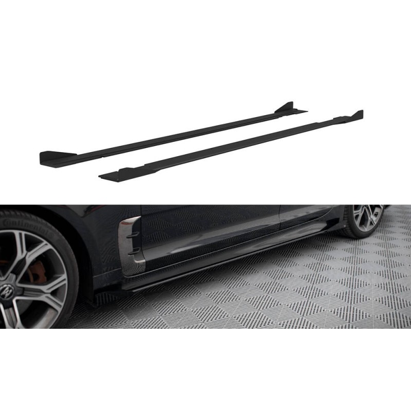 Street Pro Side Skirts Diffusers + Flaps Kia Stinger GT / GT-Line / Standard Mk1 a 482,39 € uniw-KIST1GTLINECNC-SD1B+SF1G*20088 chez CAROU TUNING