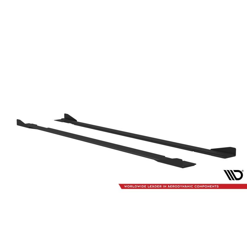 Street Pro Side Skirts Diffusers + Flaps Kia Stinger GT / GT-Line / Standard Mk1 a 567,02 € uniw-KIST1GTLINECNC-SD1BRB+SF1G*20089 chez CAROU TUNING