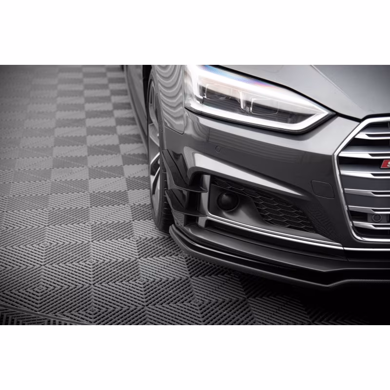 Front Bumper Wings (Canards) Audi S5 / A5 S-Line Coupe / Sportback F5 a 209,46 € uniw-AU-S5-2-CAN1*20132 chez CAROU TUNING