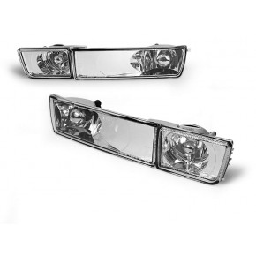 PARE-CHOC AVANT avec FEUX DE BROUILLARD CHROMÉS s'adapte à VW GOLF 3 / VENTO a 125,59 € KPVW02 chez CAROU TUNING