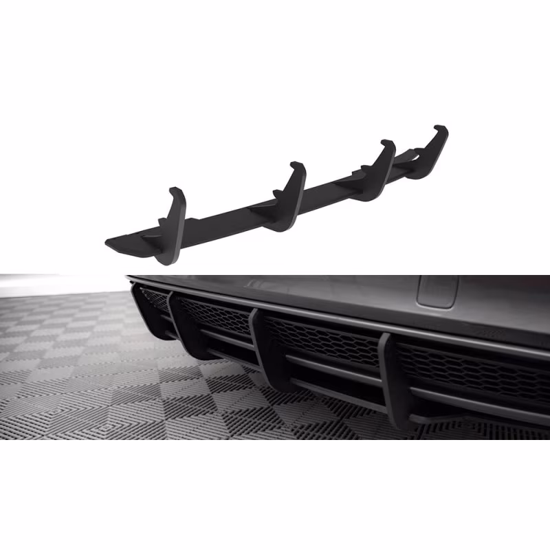 Street Pro Rear Diffuser Audi A4 S-Line B8 Facelift a 357,56 € uniw-AUA4B8FSLINECNC-RS1B*20283 chez CAROU TUNING