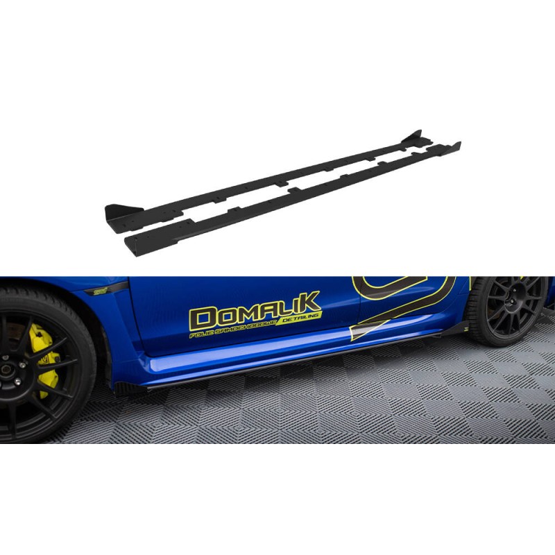 Street Pro Side Skirts Diffusers + Flaps Subaru WRX STI Mk1 a 482,39 € uniw-SUIM4FWRXSTICNC-SD1B+SF1G*20332 chez CAROU TUNING