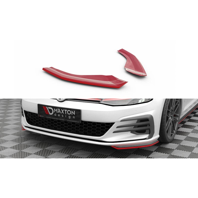 Front Side Splitters Volkswagen Golf GTI Mk7 Facelift a 209,46 € uniw-VW-GO-7F-GTI-FD6RED*20533 chez CAROU TUNING