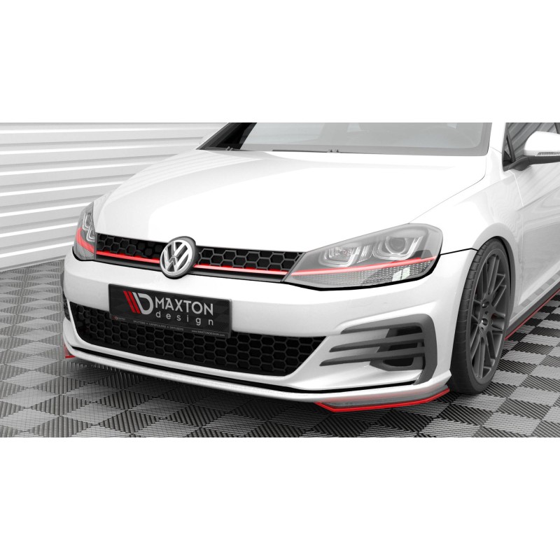 Front Side Splitters Volkswagen Golf GTI Mk7 Facelift a 209,46 € uniw-VW-GO-7F-GTI-FD6RED*20533 chez CAROU TUNING