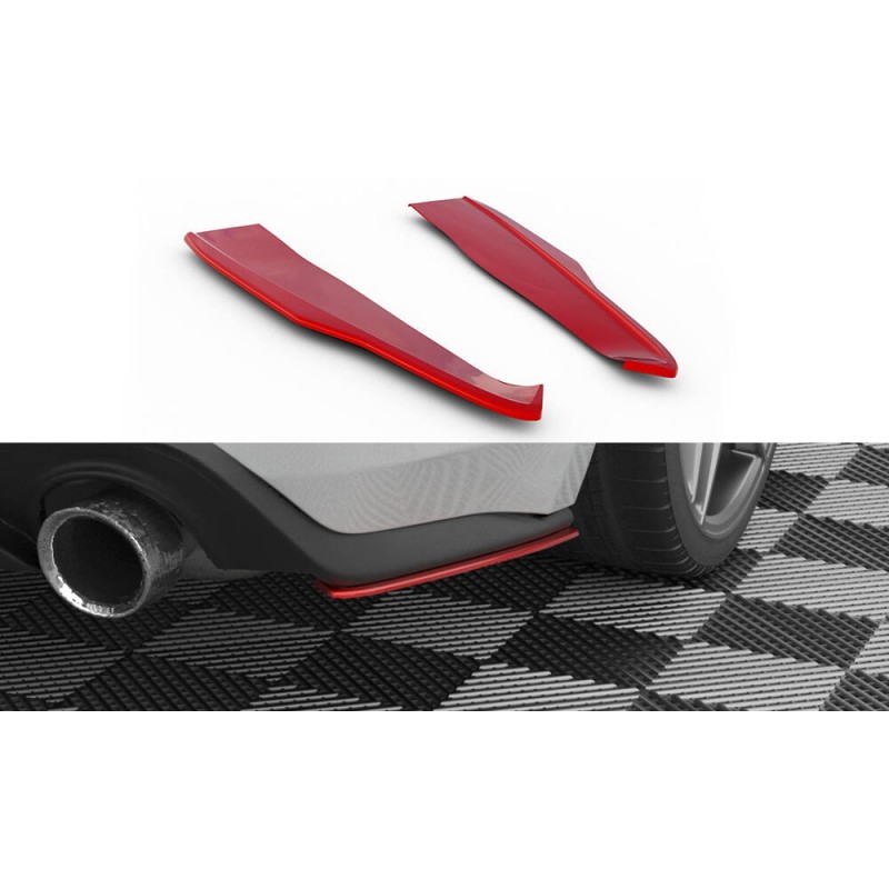 Rear Side Splitters V.2 Ford Mustang Mk6 Facelift a 304,67 € uniw-FO-MU-6F-RSD2RED*20630 chez CAROU TUNING
