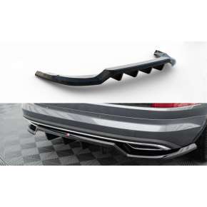 Rear Splitter (with vertical bars) Skoda Kodiaq Sportline Mk1 Facelift a 526,82 € uniw-SK-KO-1F-SL-RD1G+RD2G*20639 chez CAROU TUNING
