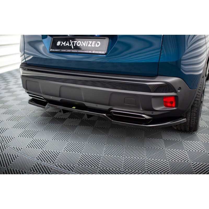 Rear Splitter (with vertical bars) Peugeot 3008 GT-Line Mk2 Facelift a 526,82 € uniw-PE-3008-2F-GTLINE-RD1G+RD2G*20706 chez CAROU TUNING