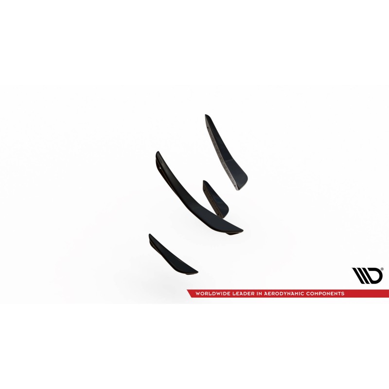 Front Bumper Wings (Canards) Volkswagen Polo GTI Mk6 Facelift a 209,46 € uniw-VW-PO-6F-GTI-CAN1*20767 chez CAROU TUNING