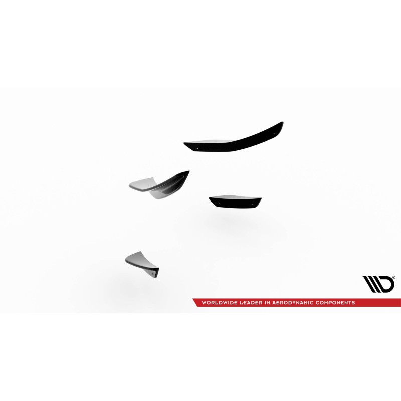 Front Bumper Wings (Canards) Volkswagen Polo GTI Mk6 Facelift a 209,46 € uniw-VW-PO-6F-GTI-CAN1*20767 chez CAROU TUNING