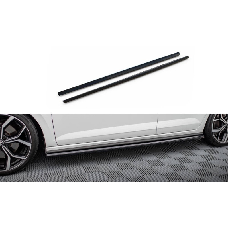 Side Skirts Diffusers Volkswagen Polo GTI Mk6 Facelift a 421,03 € uniw-VW-PO-6F-GTI-SD1G*20777 chez CAROU TUNING