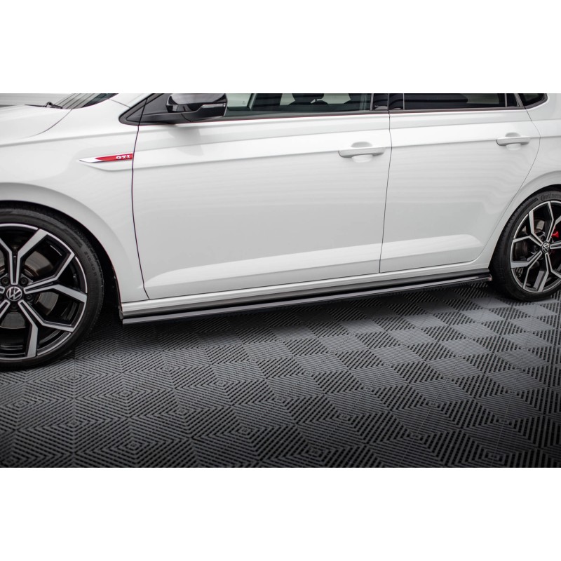 Side Skirts Diffusers Volkswagen Polo GTI Mk6 Facelift a 421,03 € uniw-VW-PO-6F-GTI-SD1G*20777 chez CAROU TUNING