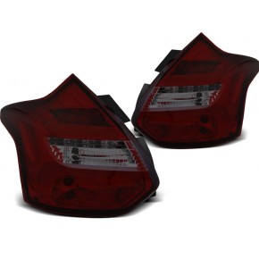 FORD FOCUS 3 11-10.14 HATCHBACK BARRE LED FUMÉE ROUGE IND. SEQ. a 507,33 € LDFO57 chez CAROU TUNING