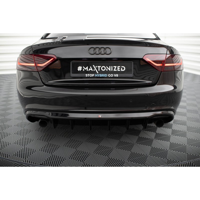 Rear Valance Audi A5 Coupe / Cabrio S-Line 8T (Version with single exhausts on both sides) a 410,46 € uniw-AU-S5-1-RS1GO_O*20843 chez CAROU TUNING
