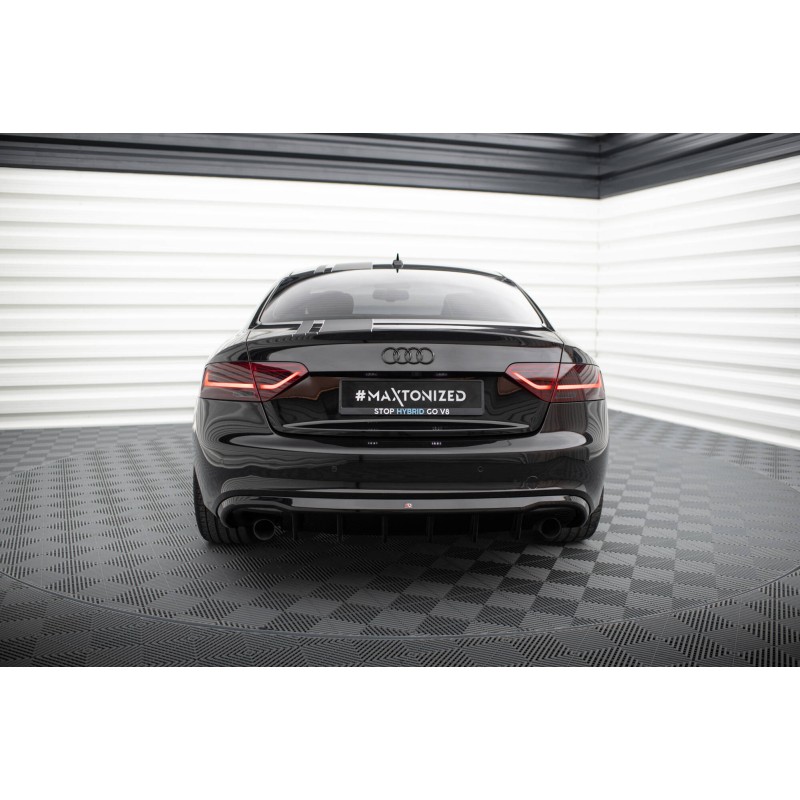 Rear Valance Audi A5 Coupe / Cabrio S-Line 8T (Version with single exhausts on both sides) a 410,46 € uniw-AU-S5-1-RS1GO_O*20843 chez CAROU TUNING