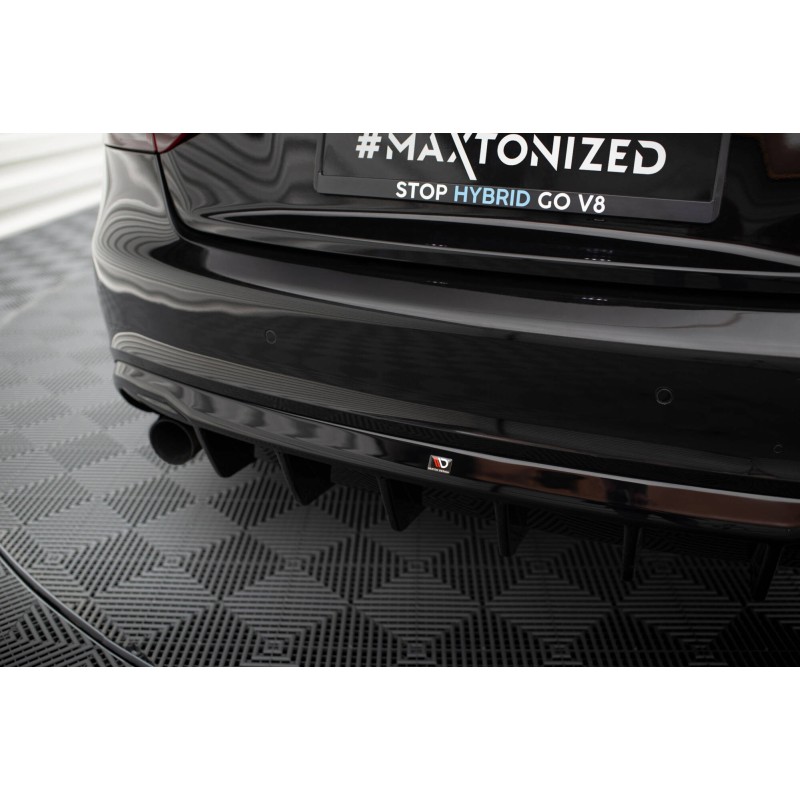 Rear Valance Audi A5 Coupe / Cabrio S-Line 8T (Version with single exhausts on both sides) a 410,46 € uniw-AU-S5-1-RS1GO_O*20843 chez CAROU TUNING