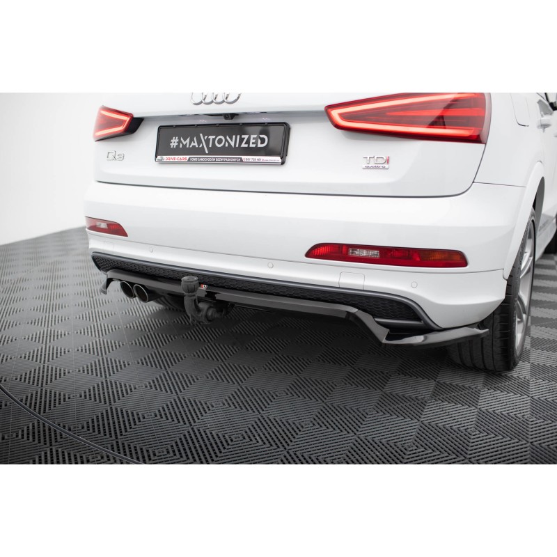 Rear Splitter (with vertical bars) Audi Q3 S-line 8U a 526,82 € uniw-AU-Q3-1-SLINE-SB-RD1G+RD2G*21046 chez CAROU TUNING