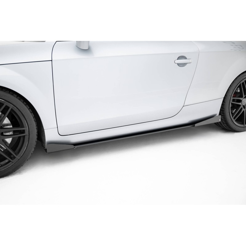 Street Pro Side Skirts Diffusers + Flaps Audi TT S / TT S-Line 8J Facelift a 482,39 € uniw-AUTT2SLINECNC-SD1B+SF1G*21434 chez CAROU TUNING
