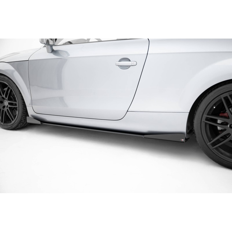 Street Pro Side Skirts Diffusers + Flaps Audi TT S / TT S-Line 8J Facelift a 482,39 € uniw-AUTT2SLINECNC-SD1B+SF1G*21434 chez CAROU TUNING