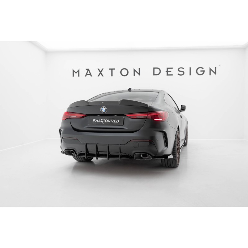 Street Pro Rear Diffuser BMW 4 M-Pack / M440i G22 / G23 a 442,19 € uniw-BM4G22MPACKCNC-RS2B+BRBI*21601 chez CAROU TUNING