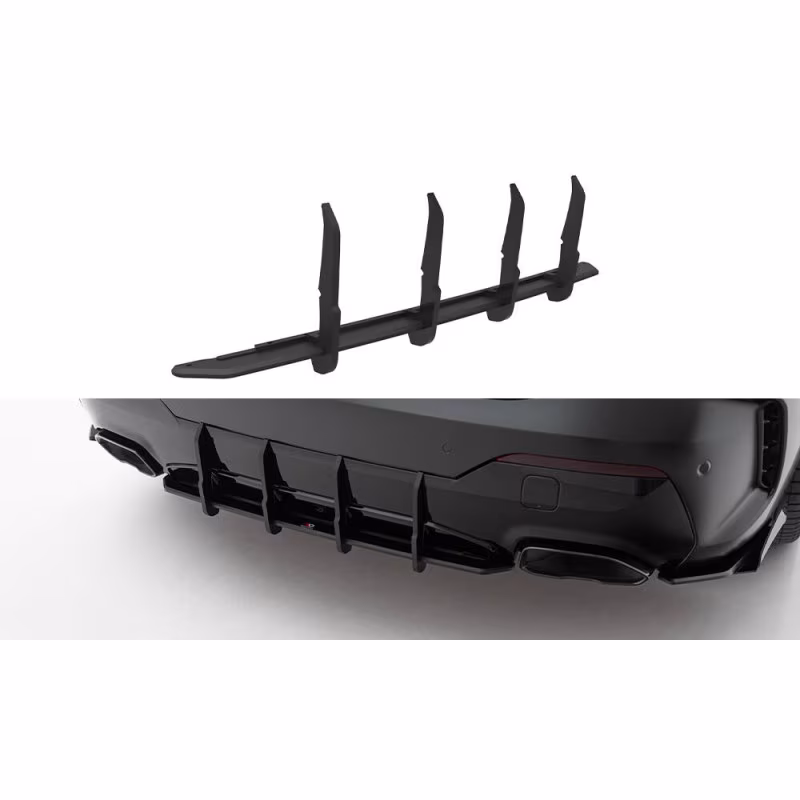 Street Pro Rear Diffuser BMW 4 M-Pack / M440i G22 / G23 a 442,19 € uniw-BM4G22MPACKCNC-RS2BRB*21602 chez CAROU TUNING